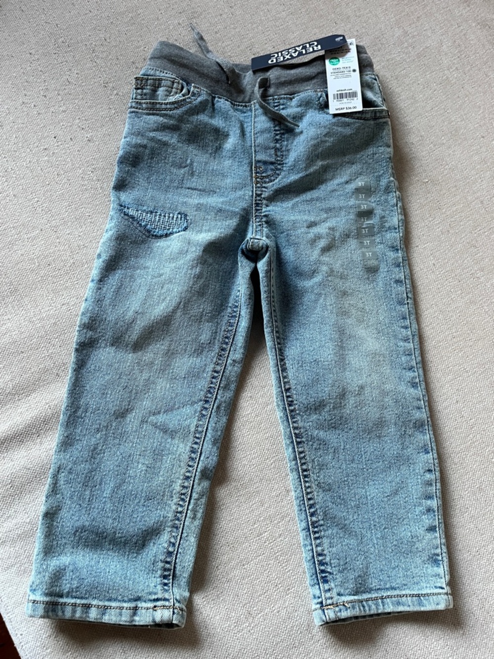 OshKosh B'gosh Light Blue Denim Kids 3T Pants New with Tag